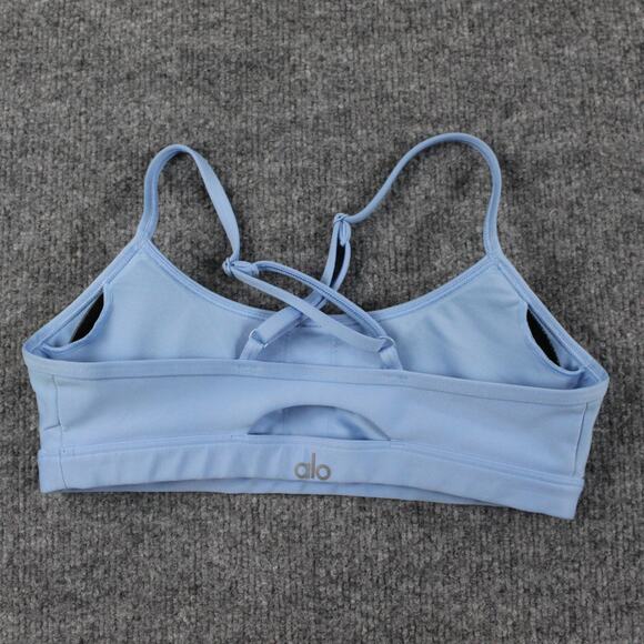 Alo Yoga Set Womens Small Airlift Intrigue Bra High Waist Leggings Blue Pilates - Picture 4 of 16